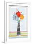 Flowers in Colour-Tomas Design-Framed Art Print