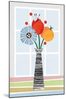 Flowers in Colour-Tomas Design-Mounted Art Print