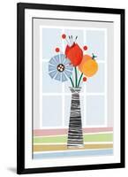 Flowers in Colour-Tomas Design-Framed Art Print