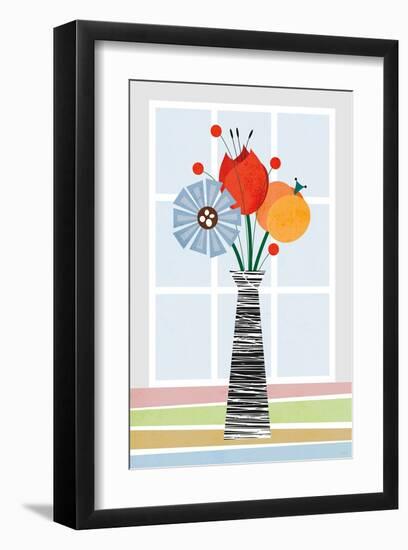 Flowers in Colour-Tomas Design-Framed Art Print