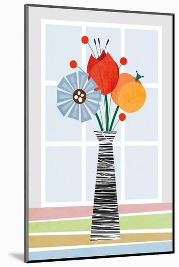 Flowers in Colour-Tomas Design-Mounted Art Print