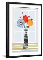 Flowers in Colour-Tomas Design-Framed Art Print