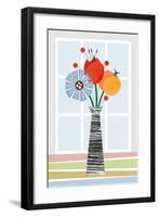 Flowers in Colour-Tomas Design-Framed Art Print