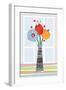 Flowers in Colour-Tomas Design-Framed Art Print