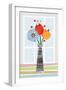 Flowers in Colour-Tomas Design-Framed Art Print