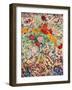 Flowers in front of a Flowered Cloth, 1913-Leo Gestel-Framed Giclee Print