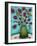 Flowers in Green Vase-Marabeth Quin-Framed Art Print