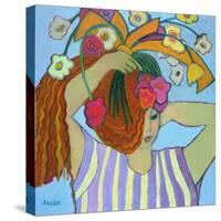 Flowers in Her Hair, 2003-04-Jeanette Lassen-Stretched Canvas