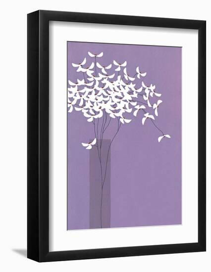 Flowers in Lilac Vase-Takashi Sakai-Framed Art Print