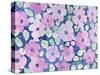 flowers in pink-Neela Pushparaj-Stretched Canvas