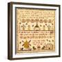 Flowers in Pots, A Windmill and a House with a Poem by Mary Ann Body to Her Mother Sampler-Body Mary Ann-Framed Giclee Print