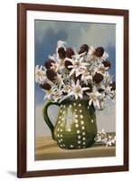 Flowers in Pottery Jug-null-Framed Art Print