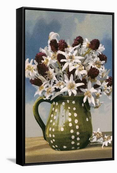 Flowers in Pottery Jug-null-Framed Stretched Canvas