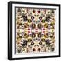 Flowers in Squares-Deanna Tolliver-Framed Giclee Print