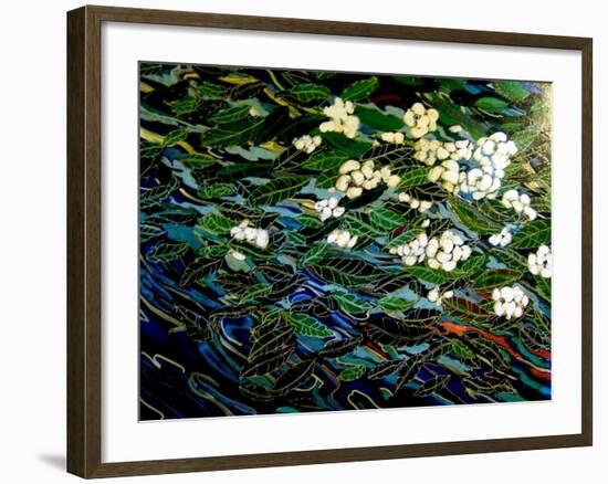 Flowers in stream-Linda Arthurs-Framed Giclee Print