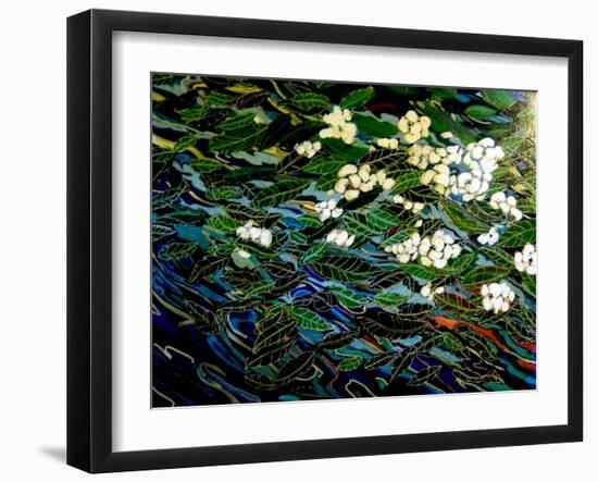 Flowers in stream-Linda Arthurs-Framed Giclee Print