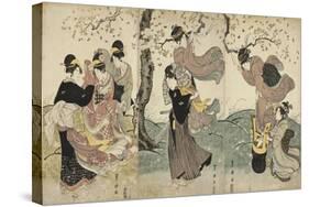 Flowers in the Wind, C. 1797-1800-Utagawa Toyokuni-Stretched Canvas