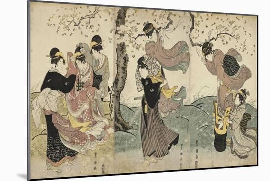 Flowers in the Wind, C. 1797-1800-Utagawa Toyokuni-Mounted Giclee Print