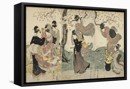 Flowers in the Wind, C. 1797-1800-Utagawa Toyokuni-Framed Stretched Canvas