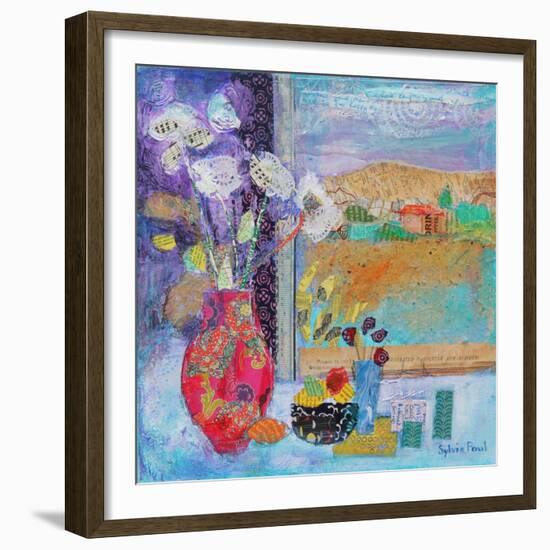 Flowers in the Window 2014-Sylvia Paul-Framed Giclee Print