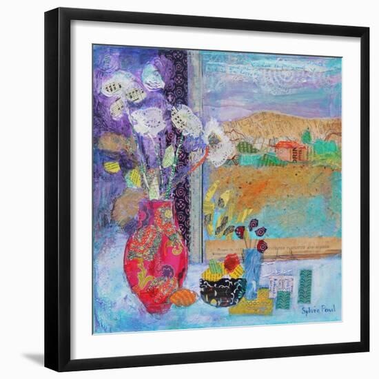 Flowers in the Window 2014-Sylvia Paul-Framed Giclee Print