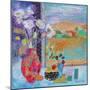 Flowers in the Window 2014-Sylvia Paul-Mounted Giclee Print