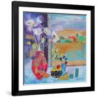 Flowers in the Window 2014-Sylvia Paul-Framed Giclee Print