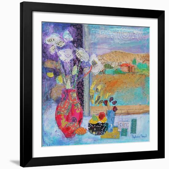 Flowers in the Window 2014-Sylvia Paul-Framed Giclee Print