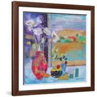 Flowers in the Window 2014-Sylvia Paul-Framed Giclee Print