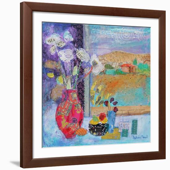 Flowers in the Window 2014-Sylvia Paul-Framed Giclee Print