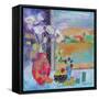 Flowers in the Window 2014-Sylvia Paul-Framed Stretched Canvas