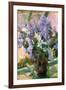 Flowers in the Window-Mary Cassatt-Framed Art Print