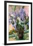 Flowers in the Window-Mary Cassatt-Framed Art Print