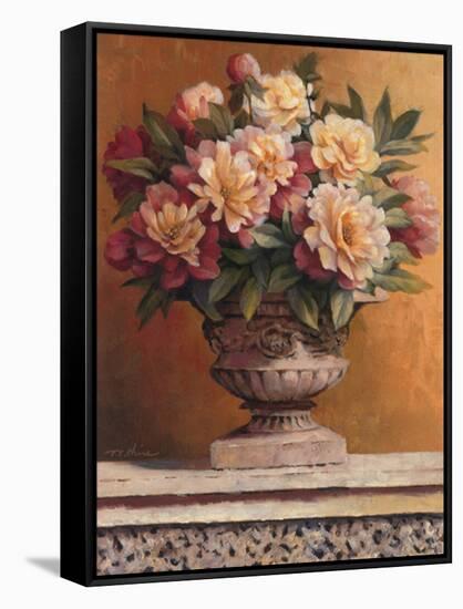 Flowers in Urn II-Unknown Chiu-Framed Stretched Canvas