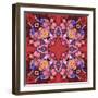 Flowers: Kaleidoscopic Pattern-Zdanchuk Svetlana-Framed Art Print