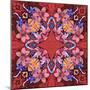 Flowers: Kaleidoscopic Pattern-Zdanchuk Svetlana-Mounted Art Print