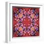 Flowers: Kaleidoscopic Pattern-Zdanchuk Svetlana-Framed Art Print