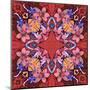 Flowers: Kaleidoscopic Pattern-Zdanchuk Svetlana-Mounted Art Print