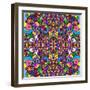 Flowers Kalidescope-Howie Green-Framed Giclee Print