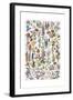 Flowers, Larousse 1913-A Millot-Framed Giclee Print