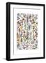 Flowers, Larousse 1913-A Millot-Framed Giclee Print