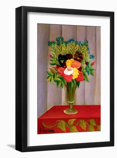 Flowers Lavender-Henri Rousseau-Framed Premium Giclee Print