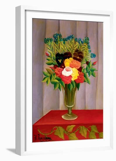 Flowers Lavender-Henri Rousseau-Framed Premium Giclee Print