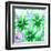 Flowers, Low Poly Pattern-alexcoolok-Framed Art Print