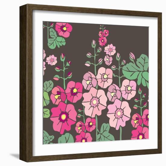 Flowers, Malvarrosa Color-Belen Mena-Framed Giclee Print