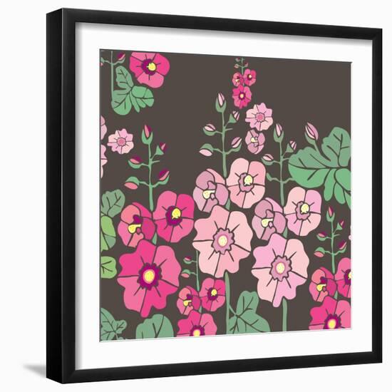 Flowers, Malvarrosa Color-Belen Mena-Framed Giclee Print