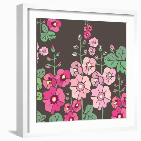 Flowers, Malvarrosa Color-Belen Mena-Framed Giclee Print