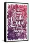 Flowers May Fade - Love Stands Forever-Trends International-Framed Stretched Canvas