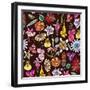 Flowers, Mix Flowers Color-Belen Mena-Framed Giclee Print