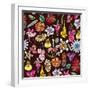 Flowers, Mix Flowers Color-Belen Mena-Framed Giclee Print